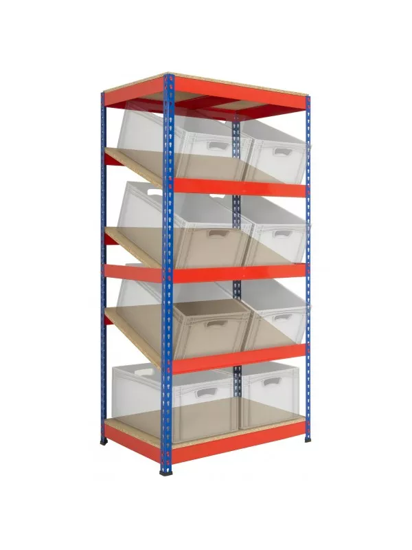 Anco Kanban Shelving with 5 Sloping Shelves